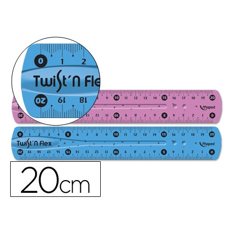 REGLA MAPED PLASTICO FLEXIBLE 20 CM COLORES SURTIDOS REGLA MAPED PLASTICO FLEXIBLE 20 CM COLORES SURTIDOS