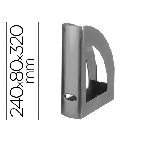 REVISTERO PLASTICO Q-CONNECT GRIS OPACO REVISTERO PLASTICO Q-CONNECT GRIS OPACO