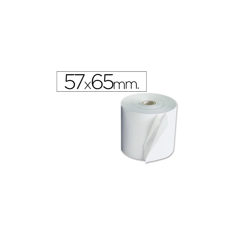 ROLLO SUMADORA Q-CONNECT ELECTRO 57 MM ANCHO X 65 MM DIAMETRO COPIATIVO CON 2 HOJASSIN BISFENOL A