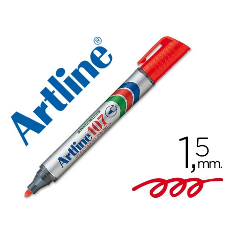 ROTULADOR ARTLINE MARCADOR PERMANENTE 107 ROJO PUNTA REDONDA ROTULADOR ARTLINE MARCADOR PERMANENTE 107 ROJO PUNTA REDONDA