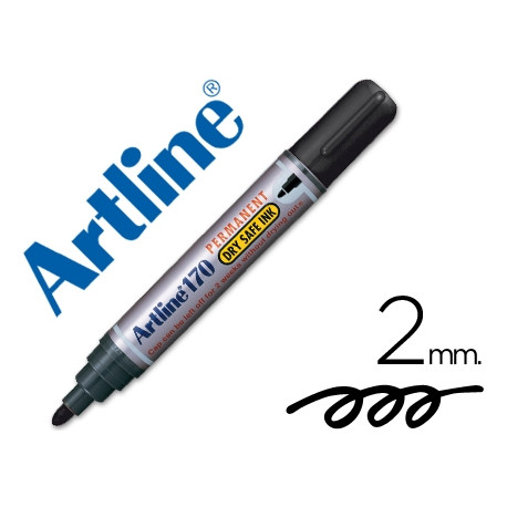 ROTULADOR ARTLINE MARCADOR PERMANENTE 170 NEGRO PUNTA REDONDA 2 MM ANTISECADO ROTULADOR ARTLINE MARCADOR PERMANENTE 170 NEGRO PUNTA REDONDA 2 MM ANTISECADO