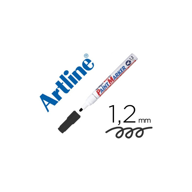 ROTULADOR ARTLINE MARCADOR PERMANENTE EK-440 XF NEGRO -PUNTA REDONDA 1.2 MM -METAL CAUCHO Y PLASTICO