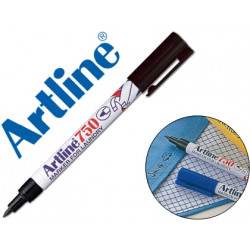 ROTULADOR ARTLINE MARCADOR PERMANENTE LAVABLE PARA TEXTILEK-750 NEGRO PUNTA REDONDA 0,7 MM EN BLISTE