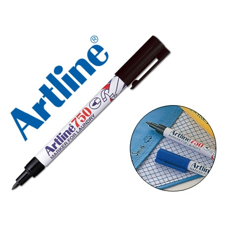ROTULADOR ARTLINE MARCADOR PERMANENTE LAVABLE PARA TEXTILEK-750 NEGRO PUNTA REDONDA 0,7 MM EN BLISTE ROTULADOR ARTLINE MARCADOR PERMANENTE LAVABLE PARA TEXTILEK-750 NEGRO PUNTA REDONDA 0,7 MM EN BLISTE