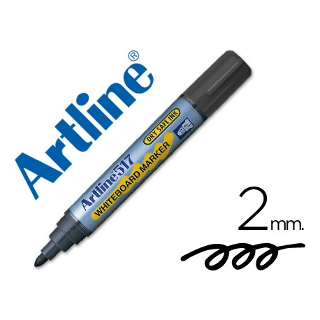 ROTULADOR ARTLINE PIZARRA EK-517 NEGRO PUNTA REDONDA 2 MM TINTA DE BAJO OLOR