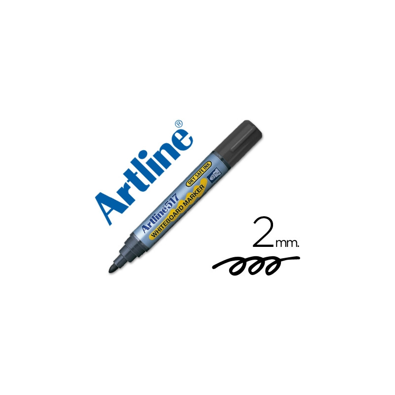 ROTULADOR ARTLINE PIZARRA EK-517 NEGRO PUNTA REDONDA 2 MM TINTA DE BAJO OLOR