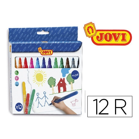 ROTULADOR JOVI MAXI 13 MM CAJA DE 12 UNIDADES COLORES SURTIDOS ROTULADOR JOVI MAXI 13 MM CAJA DE 12 UNIDADES COLORES SURTIDOS