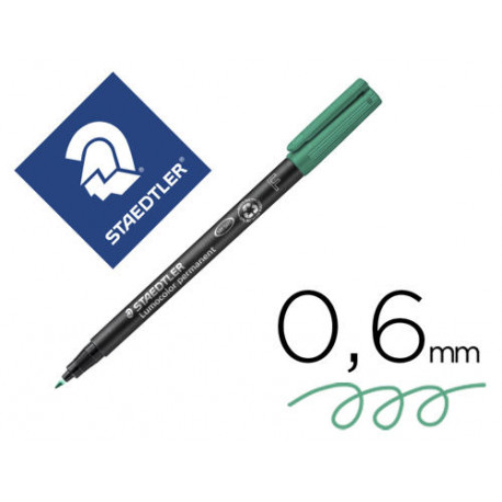 ROTULADOR STAEDTLER LUMOCOLOR RETROPROYECCION PUNTA DE FIBRAPERMANENTE 318-5 VERDE PUNTA FINA REDOND ROTULADOR STAEDTLER LUMOCOLOR RETROPROYECCION PUNTA DE FIBRAPERMANENTE 318-5 VERDE PUNTA FINA REDOND