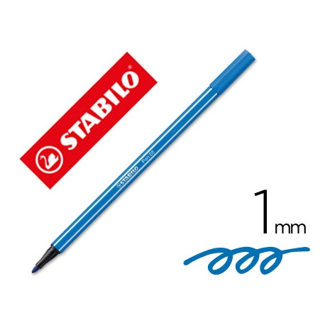 ROTULADOR STABILO ACUARELABLE PEN 68 AZUL MARINO ULTRAMAR PUNTA GRUESA1 MM ROTULADOR STABILO ACUARELABLE PEN 68 AZUL MARINO ULTRAMAR PUNTA GRUESA1 MM