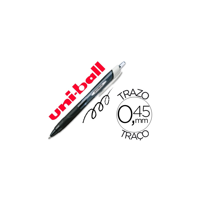 BOLIGRAFO UNI-BALL JET STREAM SPORT SXN-150E TINTA HIBRIDA NEGRO