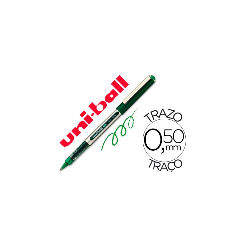 ROTULADOR UNI-BALL ROLLER UB-150E MICRO EYE VERDE 0,5 MM UNIDAD