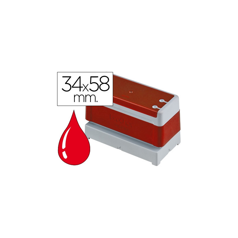 SELLO AUTOMATICO BROTHER 34 MM X 58 MM ROJO