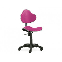 SILLA GIRATORIA Q-CONNECT RESPALDO MEDIO REGULABLE ALTURA 820+120MM ANCHO 430MM Y PROF. 440 MM ROSA
