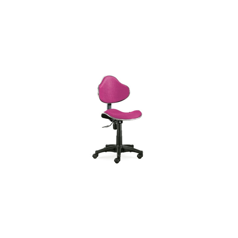 SILLA GIRATORIA Q-CONNECT RESPALDO MEDIO REGULABLE ALTURA 820+120MM ANCHO 430MM Y PROF. 440 MM ROSA
