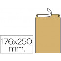 SOBRE LIDERPAPEL BOLSA N.14 KRAFT B5 176X250 MM TIRA DE SILICONA 