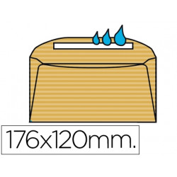SOBRE LIDERPAPEL N.8 CREMA COMERCIAL NORMALIZADO 120X176MM ENGOMADO 