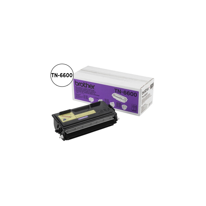 TONER BROTHER TN-6600 PARA 1030/1240/1250/1270N/ 1270NLT DURACION 6000 PAGINAS 5%