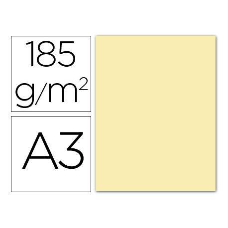 CARTULINA GUARRO DIN-A3 CREMA 185GRS. CARTULINA GUARRO DIN-A3 CREMA 185GRS.