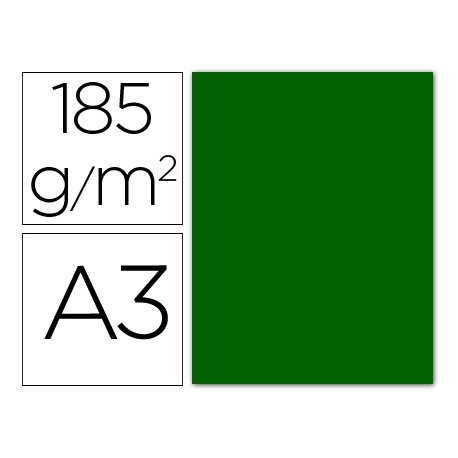 CARTULINA GUARRO DIN-A3 VERDE BILLAR 185GRS. CARTULINA GUARRO DIN-A3 VERDE BILLAR 185GRS.