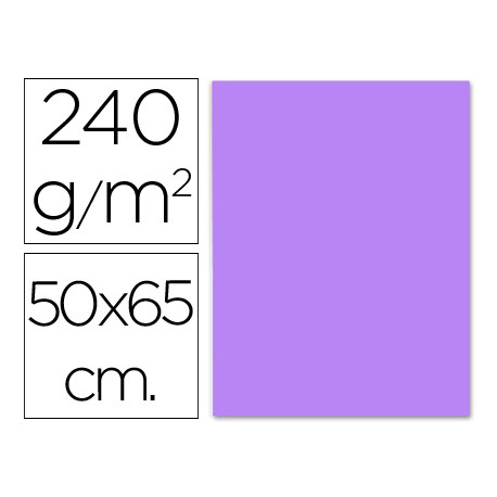 CARTULINA LIDERPAPEL 50X65 CM LILA 240 GR UNIDAD CARTULINA LIDERPAPEL 50X65 CM LILA 240 GR UNIDAD