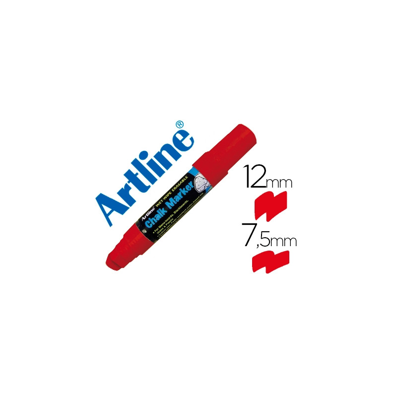 ROTULADOR ARTLINE PIZARRA VERDE NEGRA EPW-12 MM COLOR ROJO