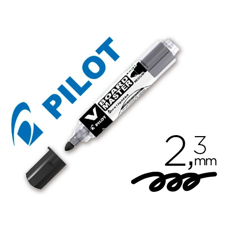 ROTULADOR PILOT V BOARD MASTER PARA PIZARRA BLANCA NEGRO TINTA LIQUIDA TRAZO 2,3MM ROTULADOR PILOT V BOARD MASTER PARA PIZARRA BLANCA NEGRO TINTA LIQUIDA TRAZO 2,3MM