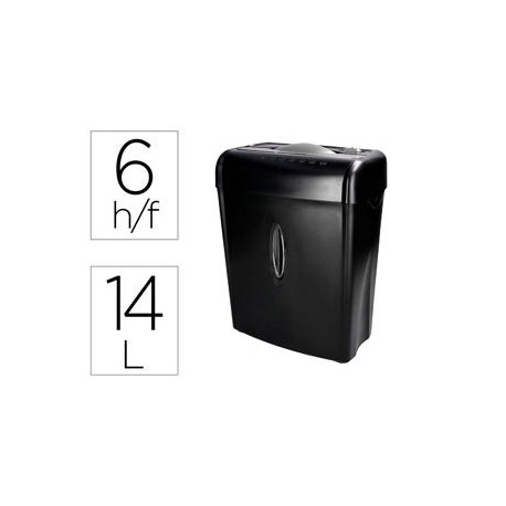 DESTRUCTORA DE DOCUMENTOS Q-CONNECT KF17970 CAPACIDAD DE CORTE 6 H DESTRUYE GRAPAS CLIPS Y TARJETAS DESTRUCTORA DE DOCUMENTOS Q-CONNECT KF17970 CAPACIDAD DE CORTE 6 H DESTRUYE GRAPAS CLIPS Y TARJETAS