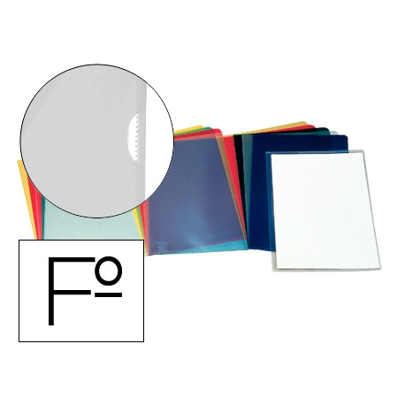 CARPETA ESSELTE DOSSIER UÑERO PLASTICO FOLIO TRANSPARENTE 110 MICRAS