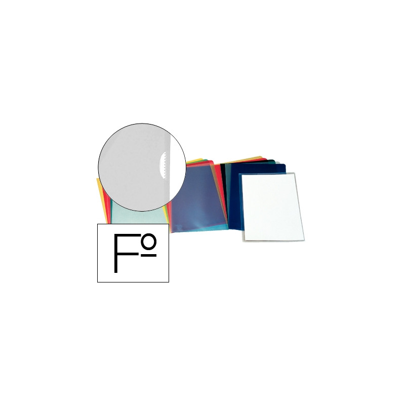 CARPETA ESSELTE DOSSIER UÑERO PLASTICO FOLIO TRANSPARENTE 110 MICRAS