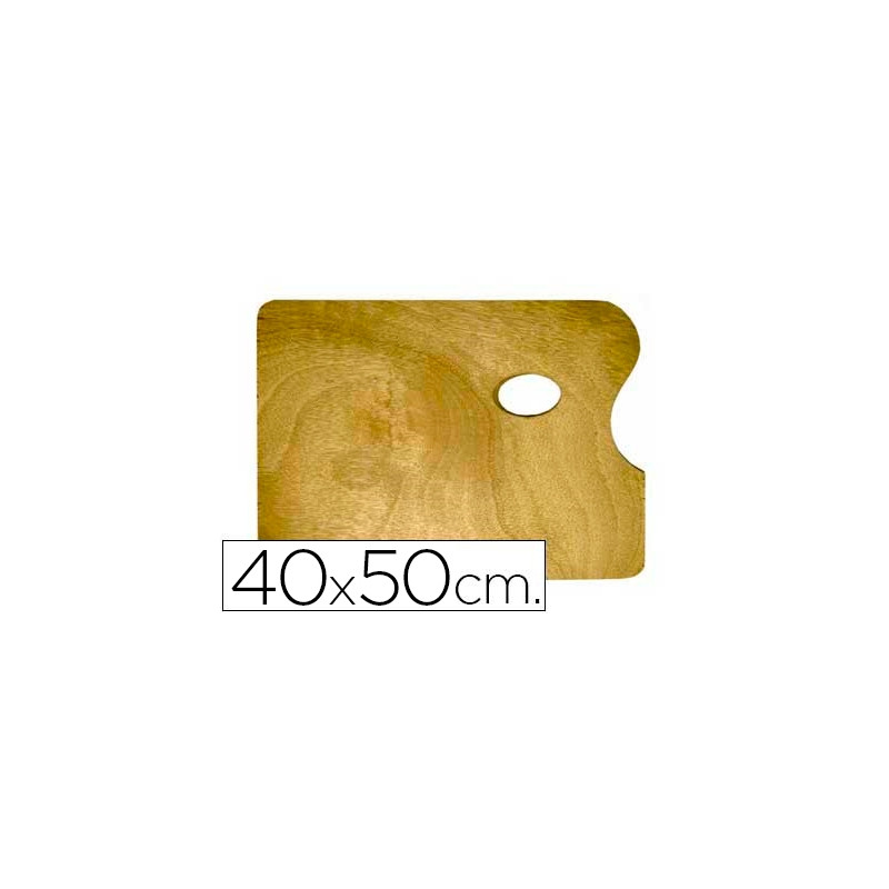 PALETA MADERA ARTIST RECTANGULAR TAMAÑO 40X50X0,05 CM