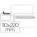 SOBRE LIDERPAPEL N 2 BLANCO DIN AMERICANO 110X220 MM TIRA DE SILICONA PAQUETE DE 25 UNIDADES