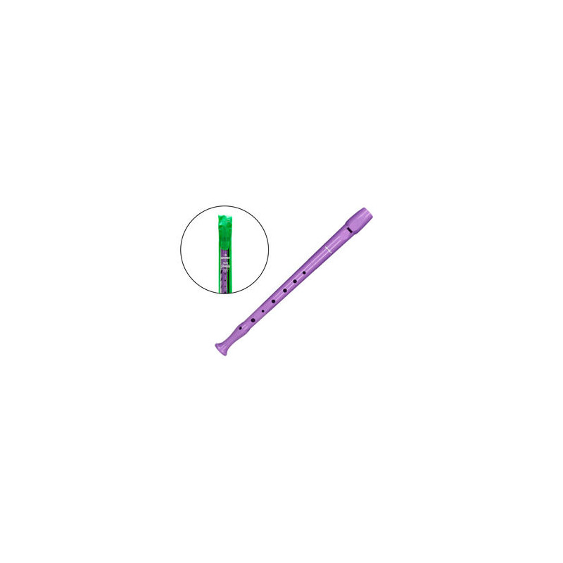 FLAUTA HOHNER 9508 COLOR LAVANDA FUNDA VERDE Y TRANSPARENTE