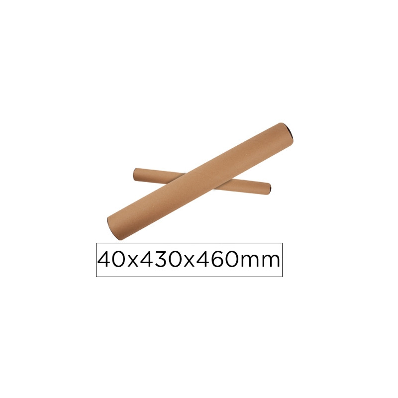 TUBO DE CARTON APLI PORTADOCUMENTOS TAPA PLASTICO 40X430X460 MM