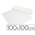 MANTEL DE PAPEL BLANCO EN HOJAS 100X100 CM CAJA DE 400 UNIDADES
