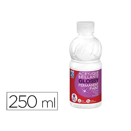 PINTURA ACRILICA L&B BRILLO BLANCO BOTE DE 250 ML PINTURA ACRILICA L&B BRILLO BLANCO BOTE DE 250 ML