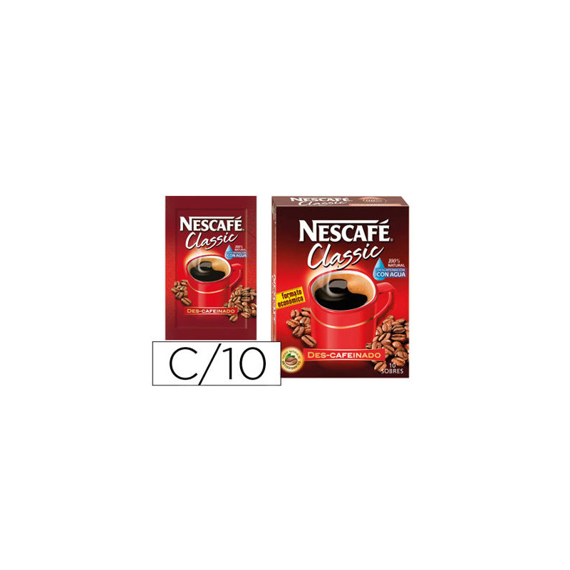 CAFE NESCAFE NATURAL MONODOSIS CAJA DE 10 SOBRES