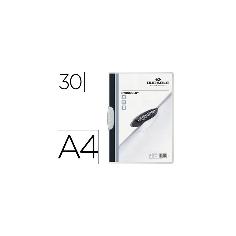 CARPETA SWINGCLIP DOSSIER PINZA LATERAL Y GIRATORIA BLANCO DIN A4 CAPACIDAD 30 HOJAS