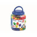 JUEGO MINILAND PEGS BOTE DE 650 PIEZAS DE 20 MM