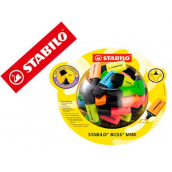 ROTULADOR STABILO BOSS MINI FLUORESCENTE EXPOSITOR BOMBONERA DE 50 UNIDADES COLORES SURTIDOS