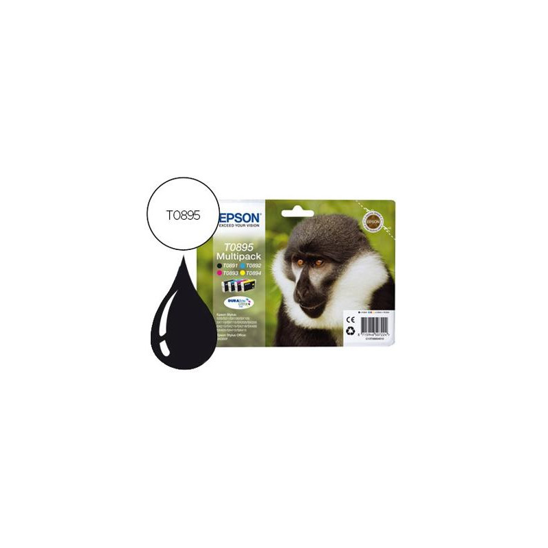 INK-JET EPSON T0895 MULTIPACK STYLUS S21/ SX100/SX105/ SX115/SX215/SX218/ SX400/SX40/ SX415 BX300 NE