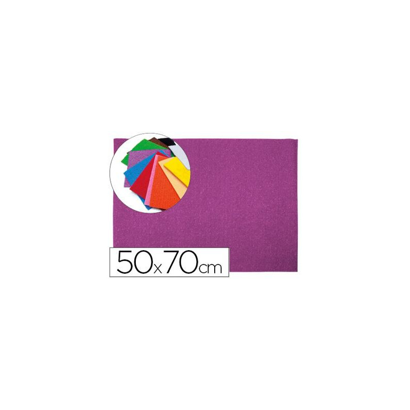GOMA EVA LIDERPAPEL 50X70CM 60G/M2 ESPESOR 2MM TEXTURA TOALLA LILA