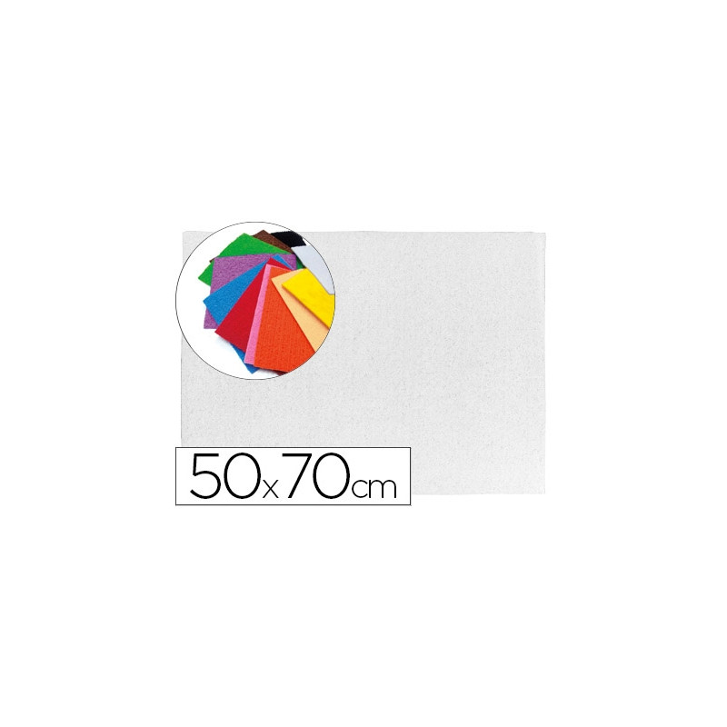GOMA EVA LIDERPAPEL 50X70CM 60G/M2 ESPESOR 2MM TEXTURA TOALLA BLANCO
