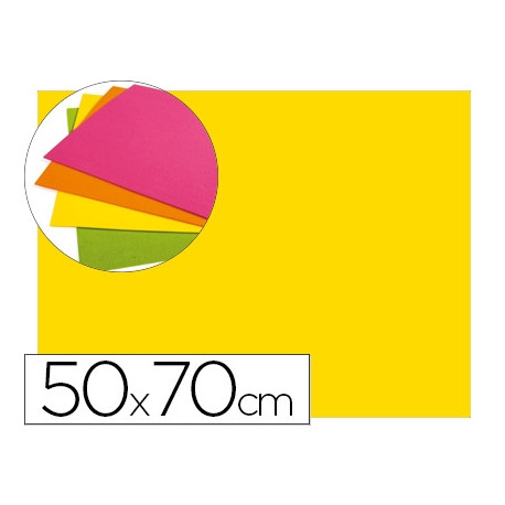 GOMA EVA LIDERPAPEL 50X70CM 60G/M2 ESPESOR 2MM FLUOR AMARILLO GOMA EVA LIDERPAPEL 50X70CM 60G/M2 ESPESOR 2MM FLUOR AMARILLO