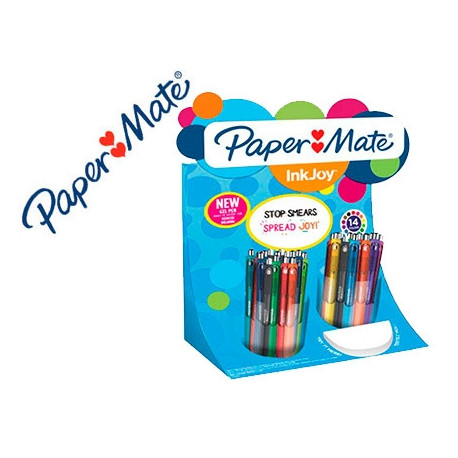 BOLIGRAFO PAPER MATE INKJOY RETRACTIL GEL PEN TRAZO 0,7 MM EXPOSITOR DE 60 UNIDADES COLORES SURTIDOS BOLIGRAFO PAPER MATE INKJOY RETRACTIL GEL PEN TRAZO 0,7 MM EXPOSITOR DE 60 UNIDADES COLORES SURTIDOS