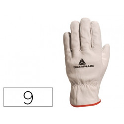 GUANTES DELTAPLUS PIEL VACUNO ESPECIAL PARA TODO TIPO DE TRABAJOS EL MAS VENDIDO DEL MERCADO TALLE 9