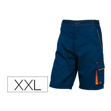PANTALON DE TRABAJO DELTAPLUS BERMUDA CINTURA AJUSTABLE 5 BOLSILLOS COLOR AZUL NARANJATALLA XXL PANTALON DE TRABAJO DELTAPLUS BERMUDA CINTURA AJUSTABLE 5 BOLSILLOS COLOR AZUL NARANJATALLA XXL