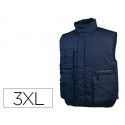 CHALECO DELTAPLUS MULTIBOLSILLOS CON CREMALLERA CINTURA ELASTICA COLOR AZUL NARANJA TALLA 3XL