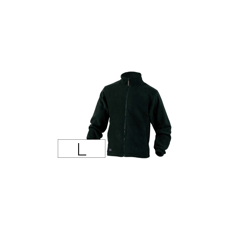 CHAQUETA DELTAPLUS POLAR CON CREMALLERA 2 BOLSILLOS COLOR NEGRO TALLA L