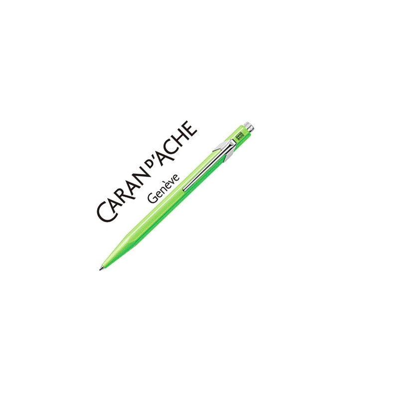 BOLIGRAFO CARAN D'ACHE 849 FLUO VERDE LIMON PUNTA MEDIA