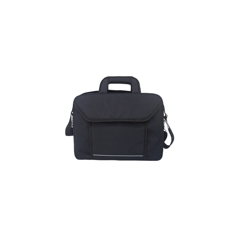 MALETIN PARA PORTATIL Q-CONNECT 15,4" NEGRO 1 ASA 2 BOLSILLOS EXTERIORES MEDIDAS 390X290X90 MM